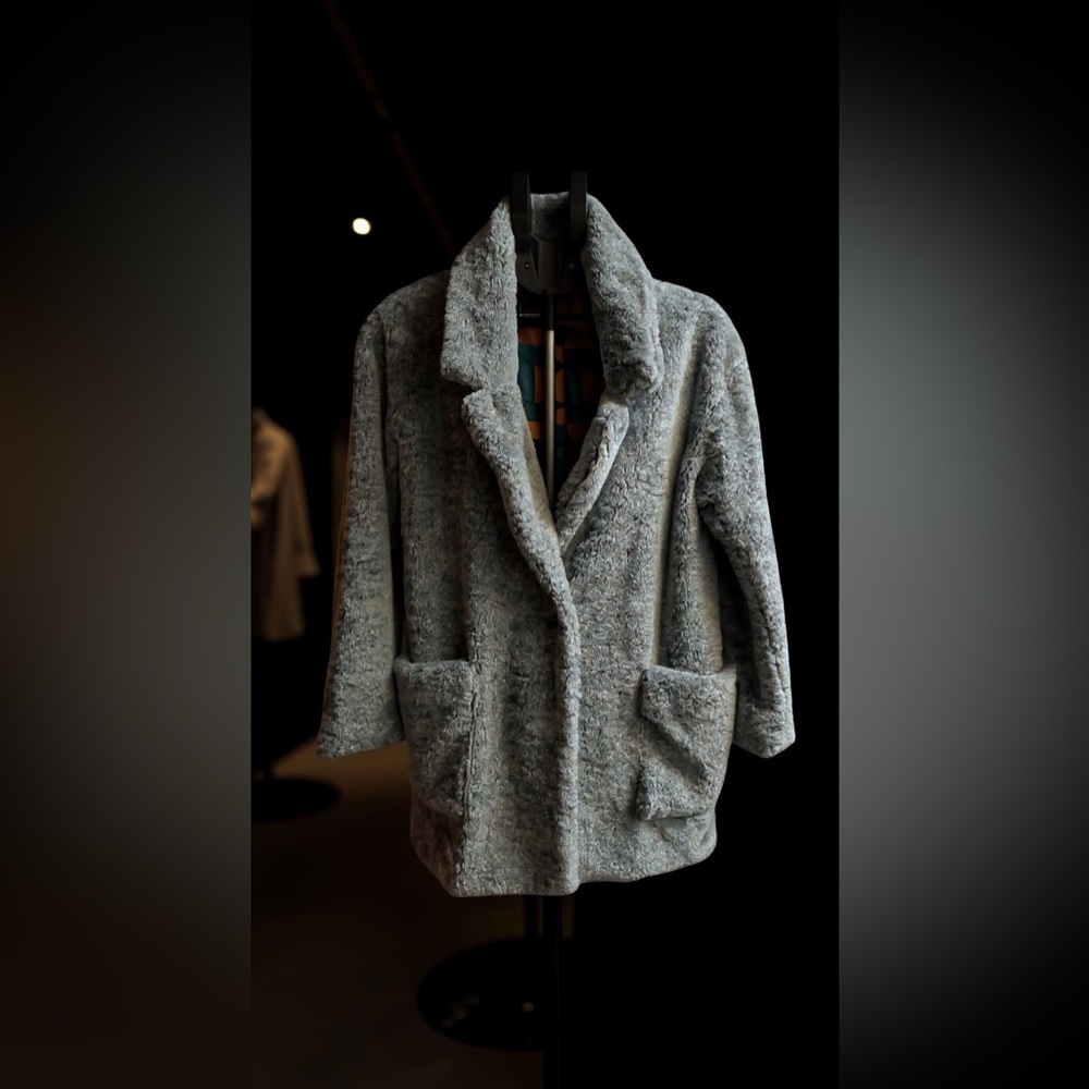 Maeve Gray Teddy Jacket - Picture 3 of 8